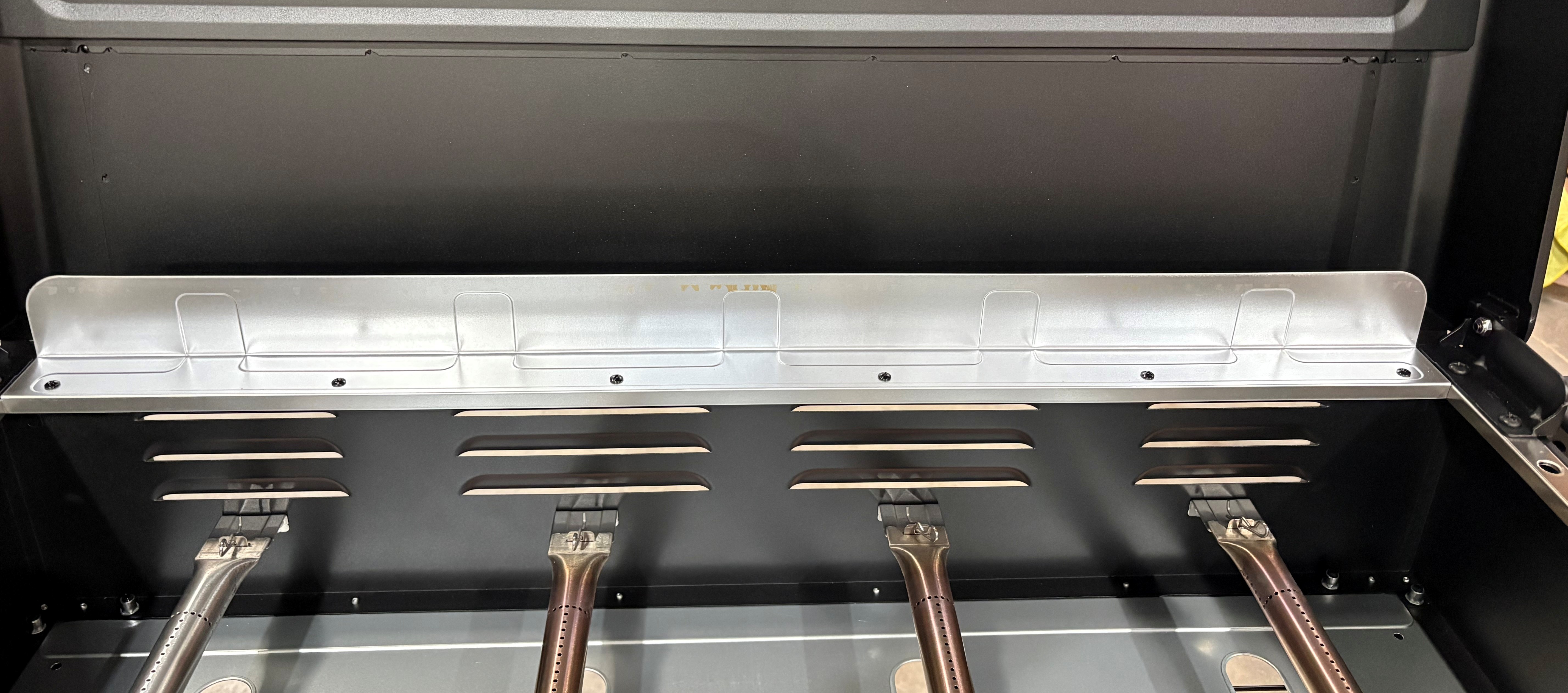 Image showing what a back baffle plate looks like.