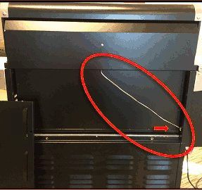 Image showing the location of the RTD wire